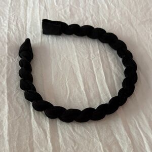 Classic Black Braided Hairband